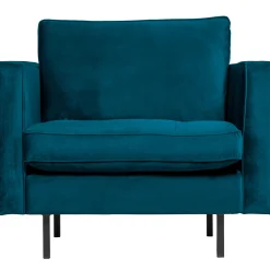 Sale WOOOD Rodeo classic fauteuil velvet Blauw