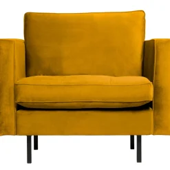 Clearance WOOOD Rodeo classic fauteuil velvet Oker