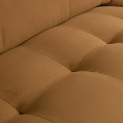 Online WOOOD Rodeo classic 3-zits bank velvet Honinggeel