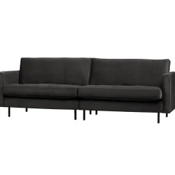 Hot WOOOD Rodeo classic 3-zits bank velvet Antraciet