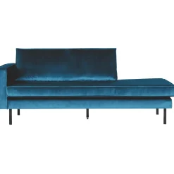 Outlet WOOOD Rodeo daybed links velvet Blauw