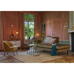 Outlet WOOOD Rodeo daybed rechts velvet Honinggeel