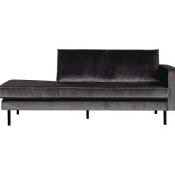 New WOOOD Rodeo daybed rechts velvet Antraciet