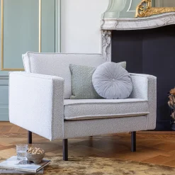 New WOOOD Rodeo fauteuil bouclé Naturel