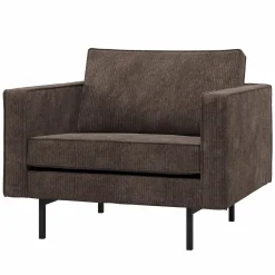 Discount WOOOD Rodeo fauteuil ribstof Bruin
