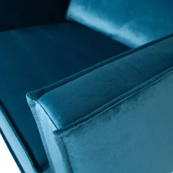 Outlet WOOOD Rodeo fauteuil velvet Blauw