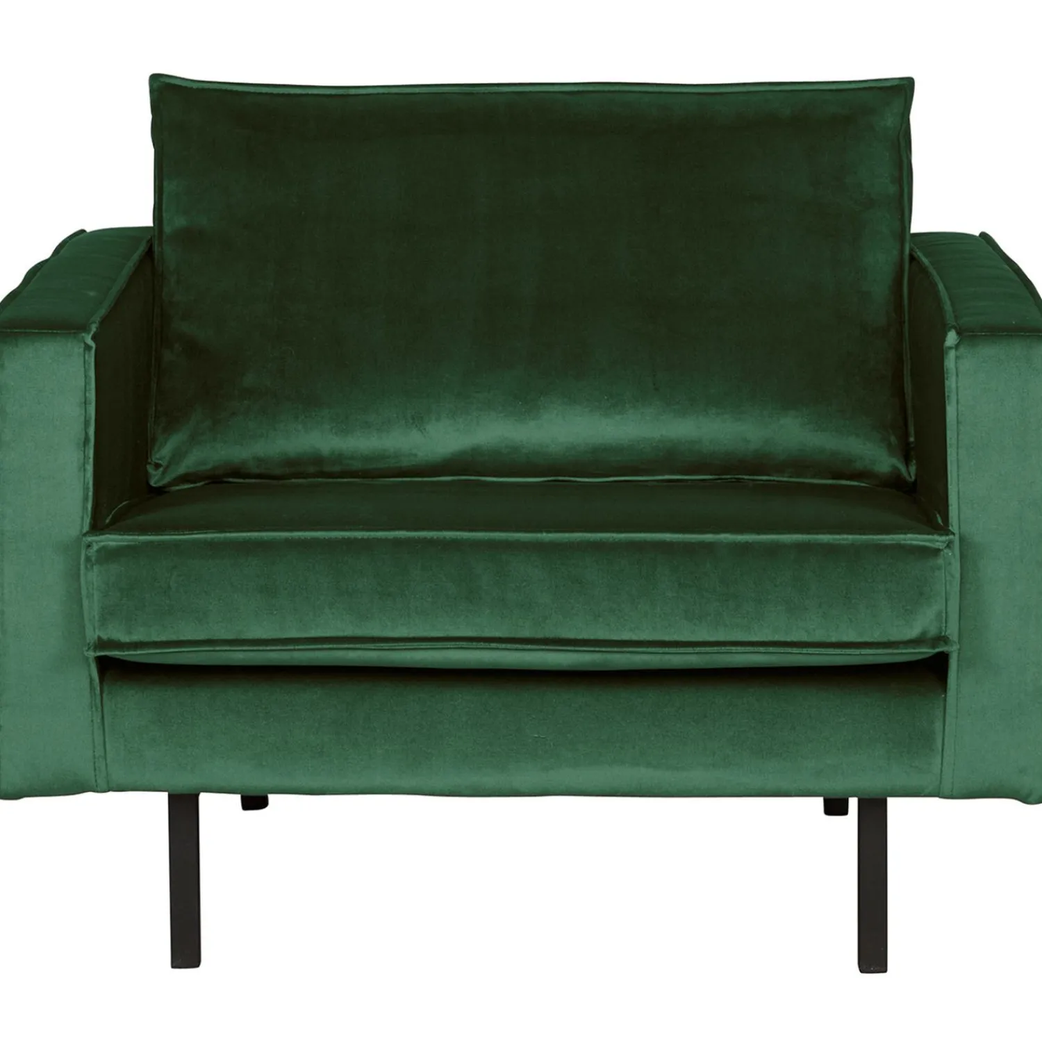 Best WOOOD Rodeo fauteuil velvet Bosgroen