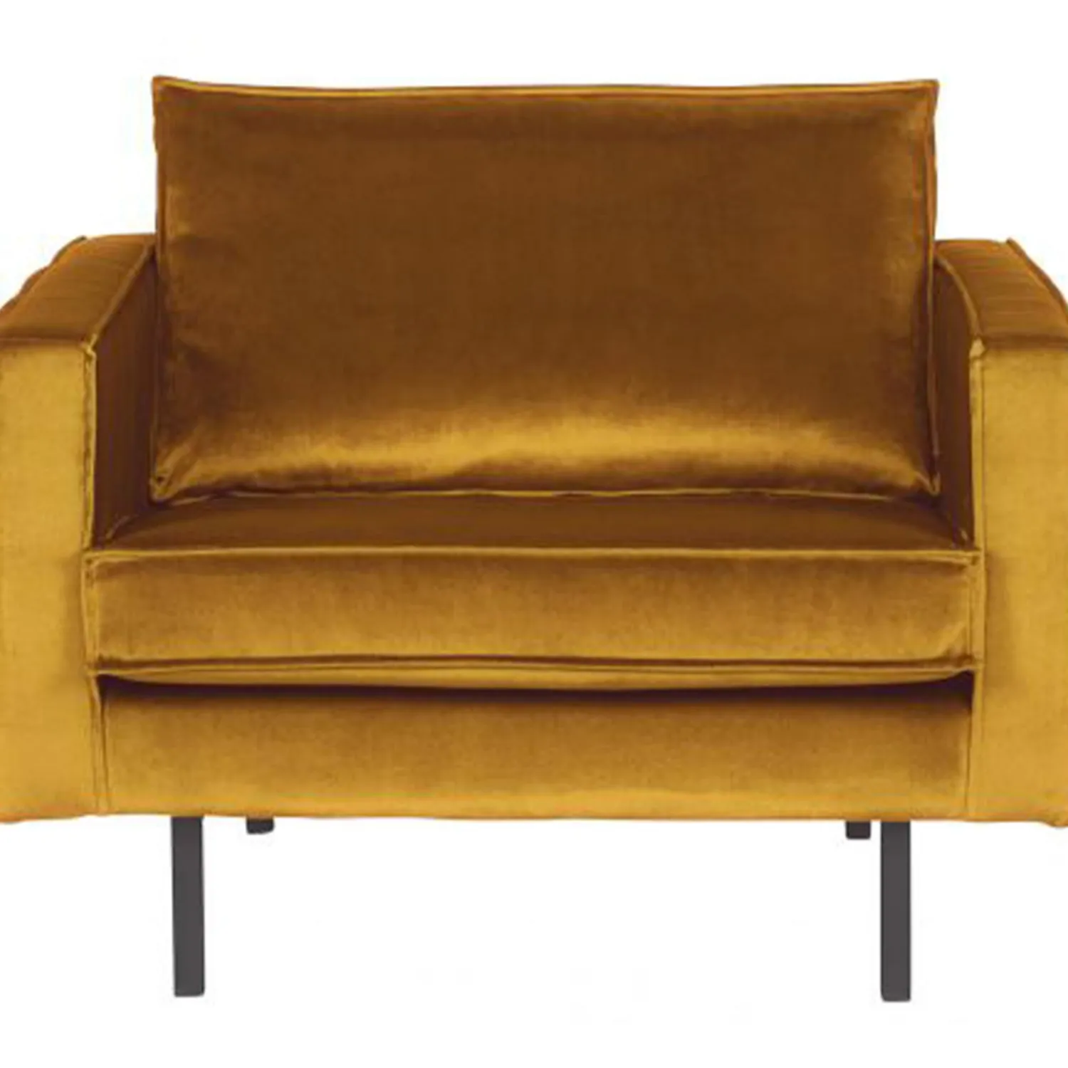 New WOOOD Rodeo fauteuil velvet Oker