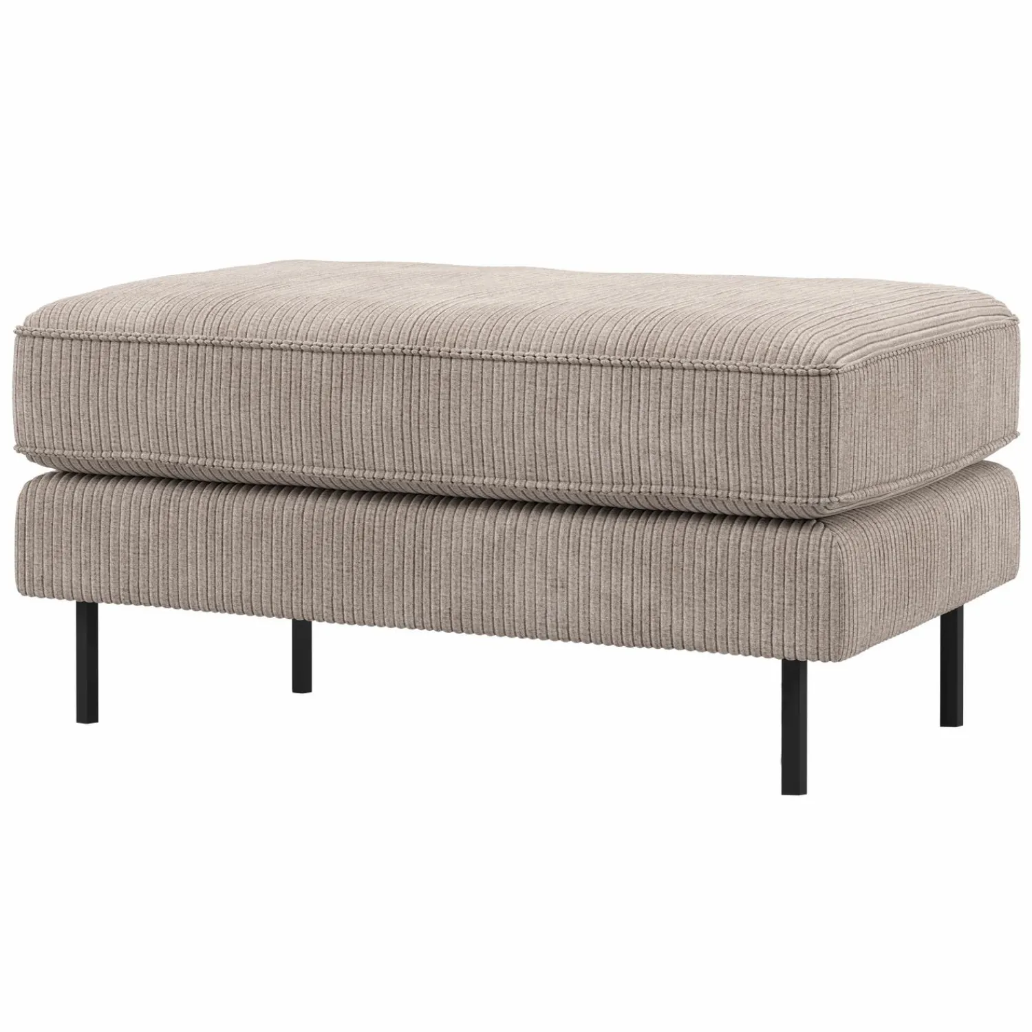 Discount WOOOD Rodeo hocker op poten ribstof Donkerzand