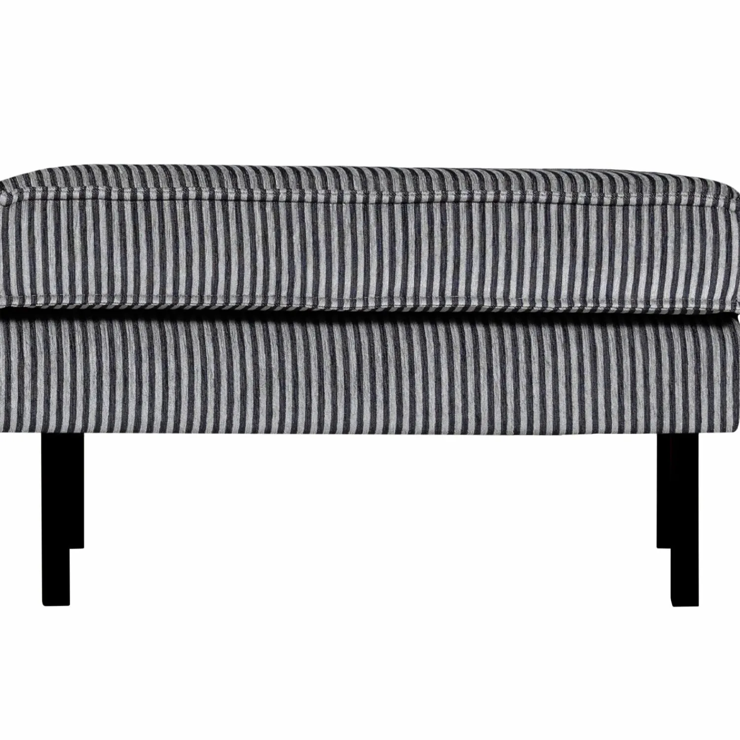 Clearance WOOOD Rodeo hocker op poten streep zwart/grijs