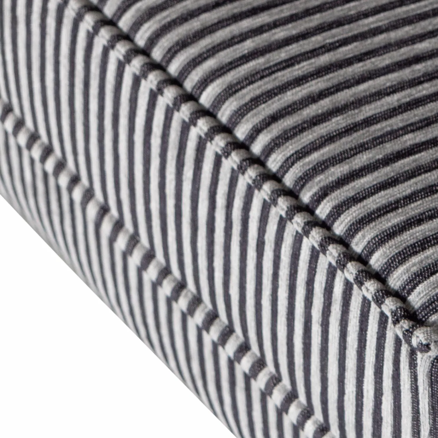 Clearance WOOOD Rodeo hocker op poten streep zwart/grijs