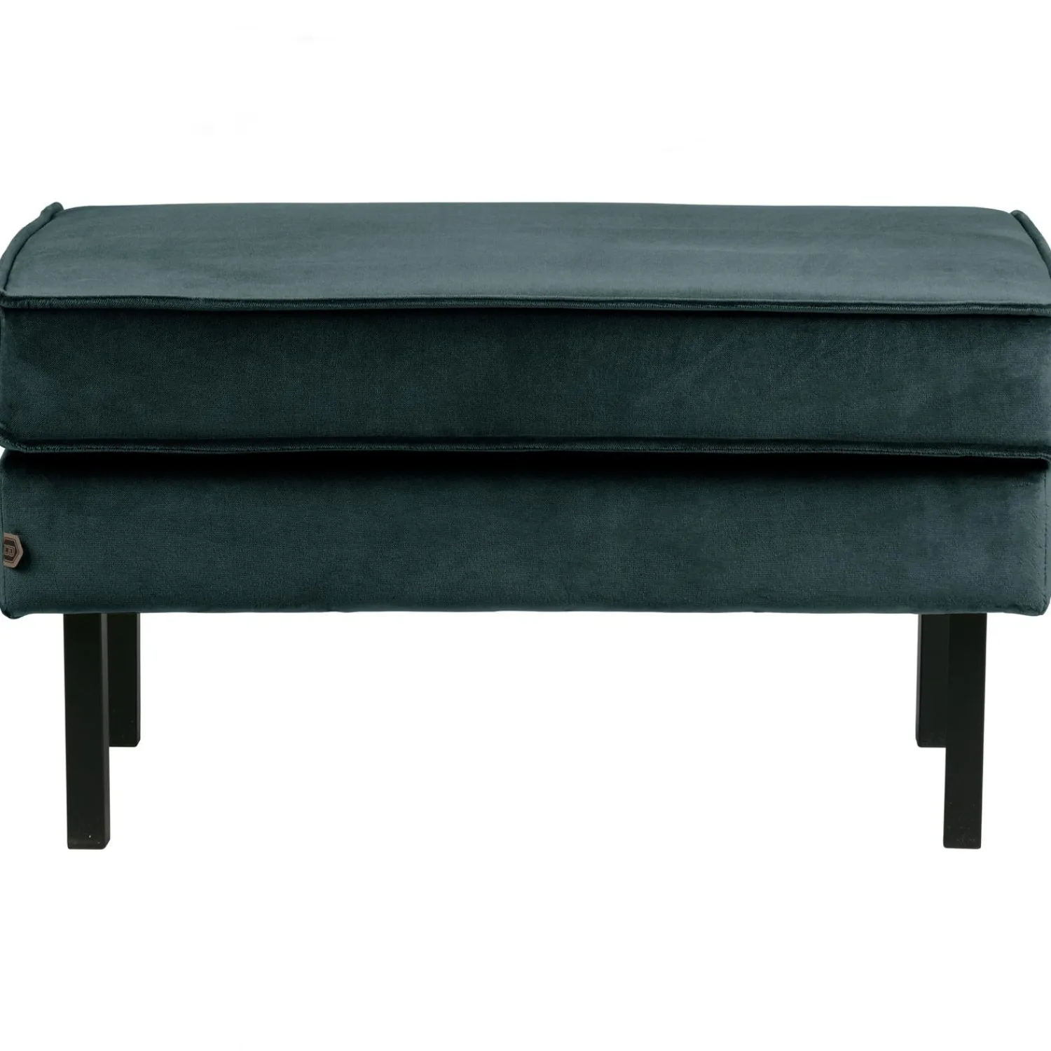 Clearance WOOOD Rodeo hocker op poten velvet Groenblauw
