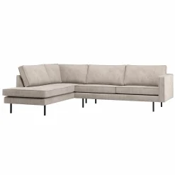 New WOOOD Rodeo hoekbank links ribstof Ecru