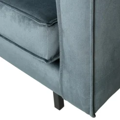 Sale WOOOD Rodeo hoekbank links velvet Groenblauw