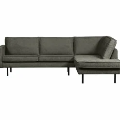 WOOOD Rodeo hoekbank rechts structure velvet Frost