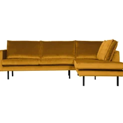 Sale WOOOD Rodeo hoekbank rechts velvet Oker