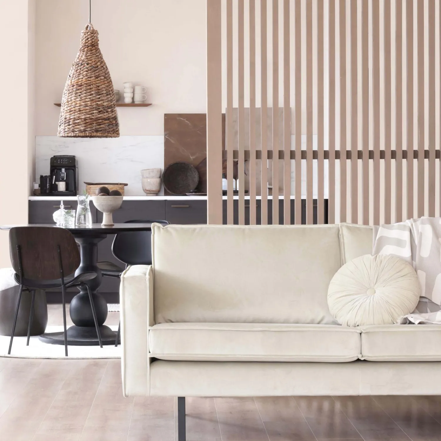 WOOOD Rodeo 2,5-zits bank velvet Pistache