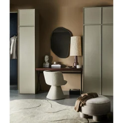 Hot WOOOD Romee organische spiegel metaal zwart 100x70 cm