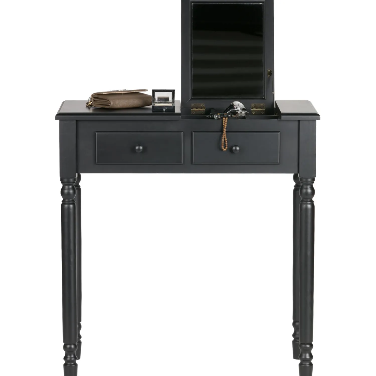 WOOOD Romy hal/kaptafel hout zwart