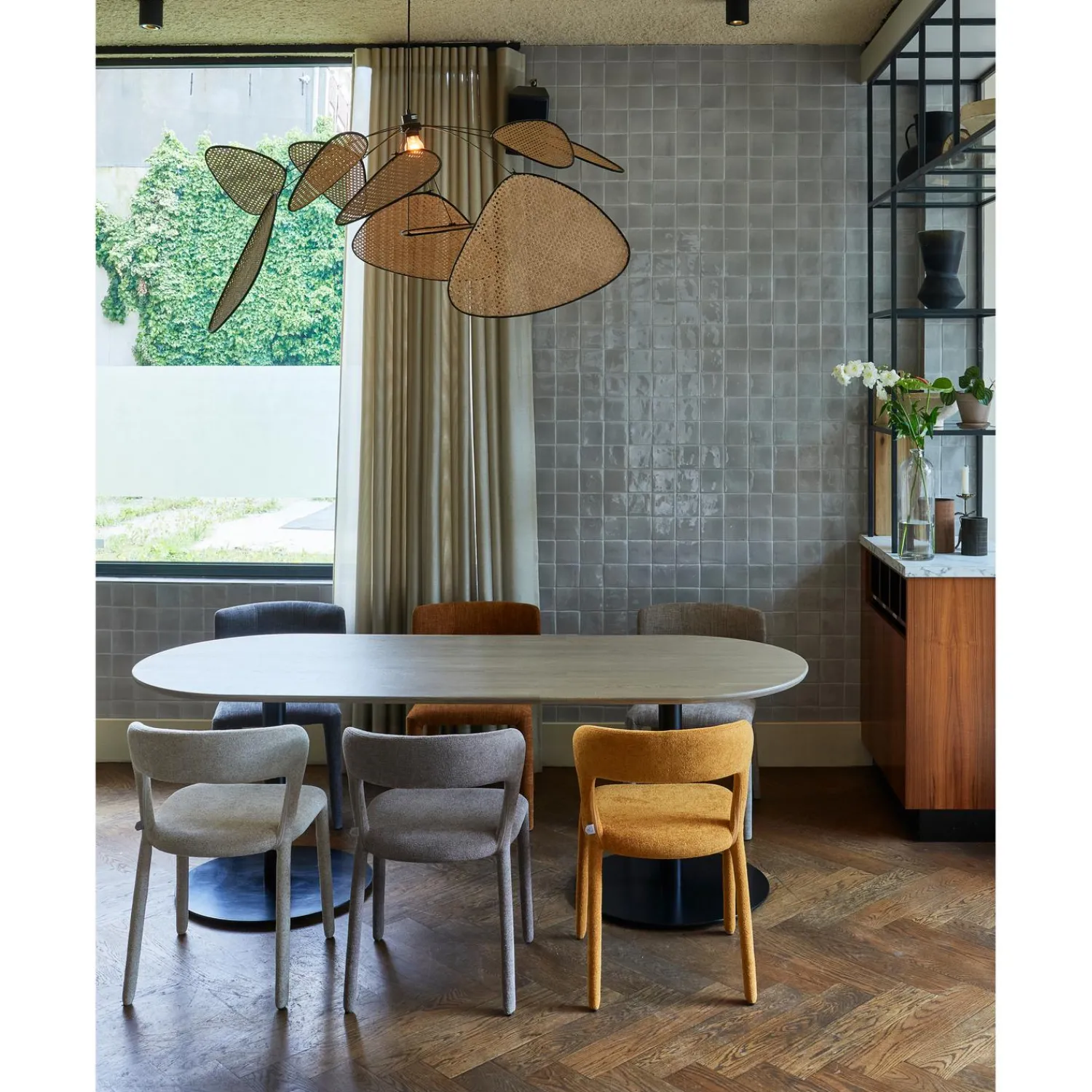 WOOOD Ronde poot metaal zwart