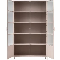 WOOOD Ronja vitrinekast XL metaal soft pink Roze