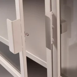 WOOOD Ronja vitrinekast XL metaal soft pink Roze