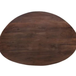 Best WOOOD Roundly eettafel/bureau mango hout walnoot 160x110