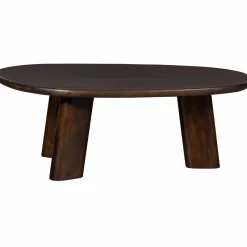 Discount WOOOD Roundly salontafel mango hout walnoot
