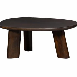 Discount WOOOD Roundly salontafel mango hout walnoot