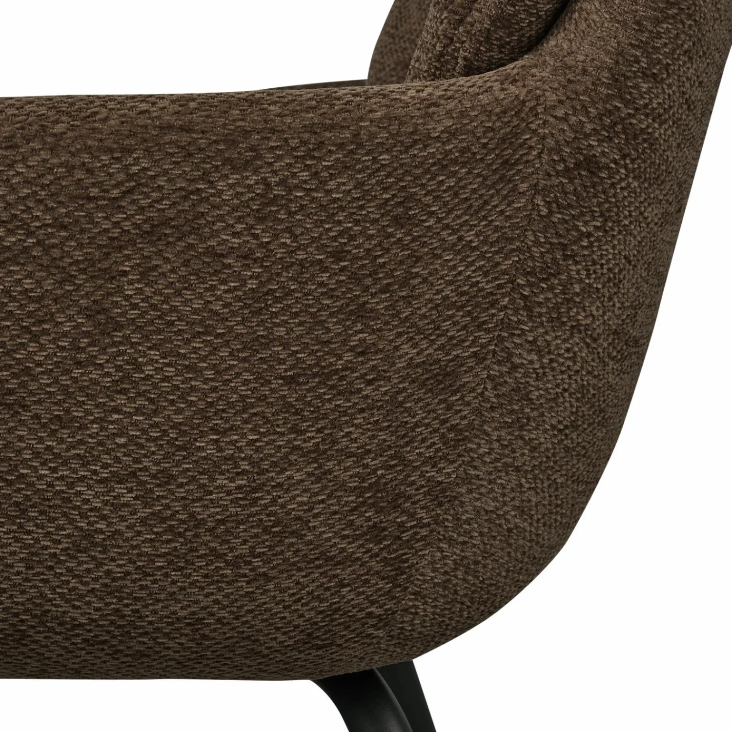 Sale WOOOD Runa eetkamerstoel chenille Warm bruin