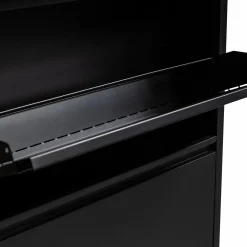 Clearance WOOOD Sabine 3-vaks schoenenkast metaal Zwart