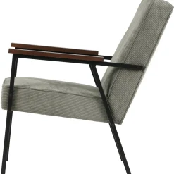 Clearance WOOOD Sally fauteuil verweerd groen