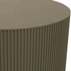 WOOOD Sanne bijzettafel rond Militair groen
