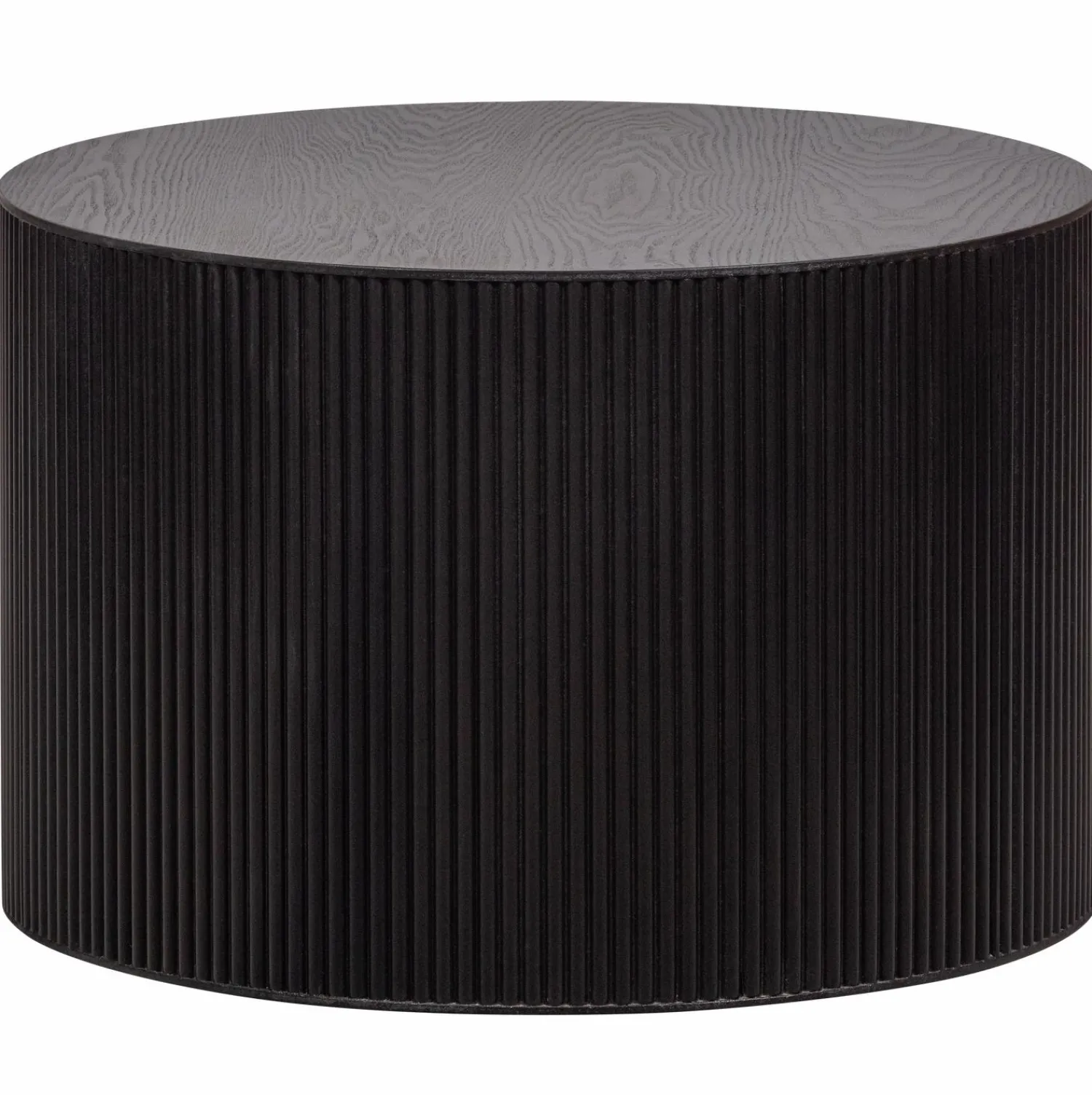 New WOOOD Sanne bijzettafel rond Zwart