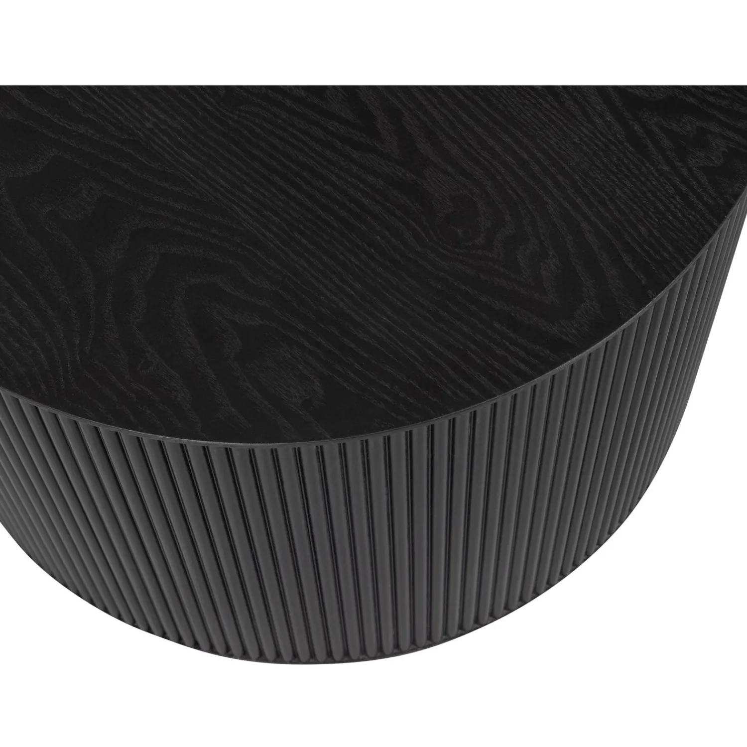 New WOOOD Sanne bijzettafel rond Zwart