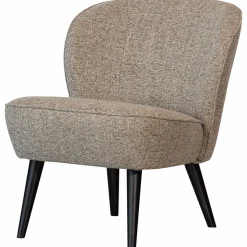 Sale WOOOD Sara fauteuil geweven stof melange Naturel