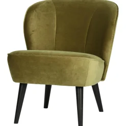 Online WOOOD Sara fauteuil velvet Army