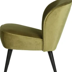 Online WOOOD Sara fauteuil velvet Army