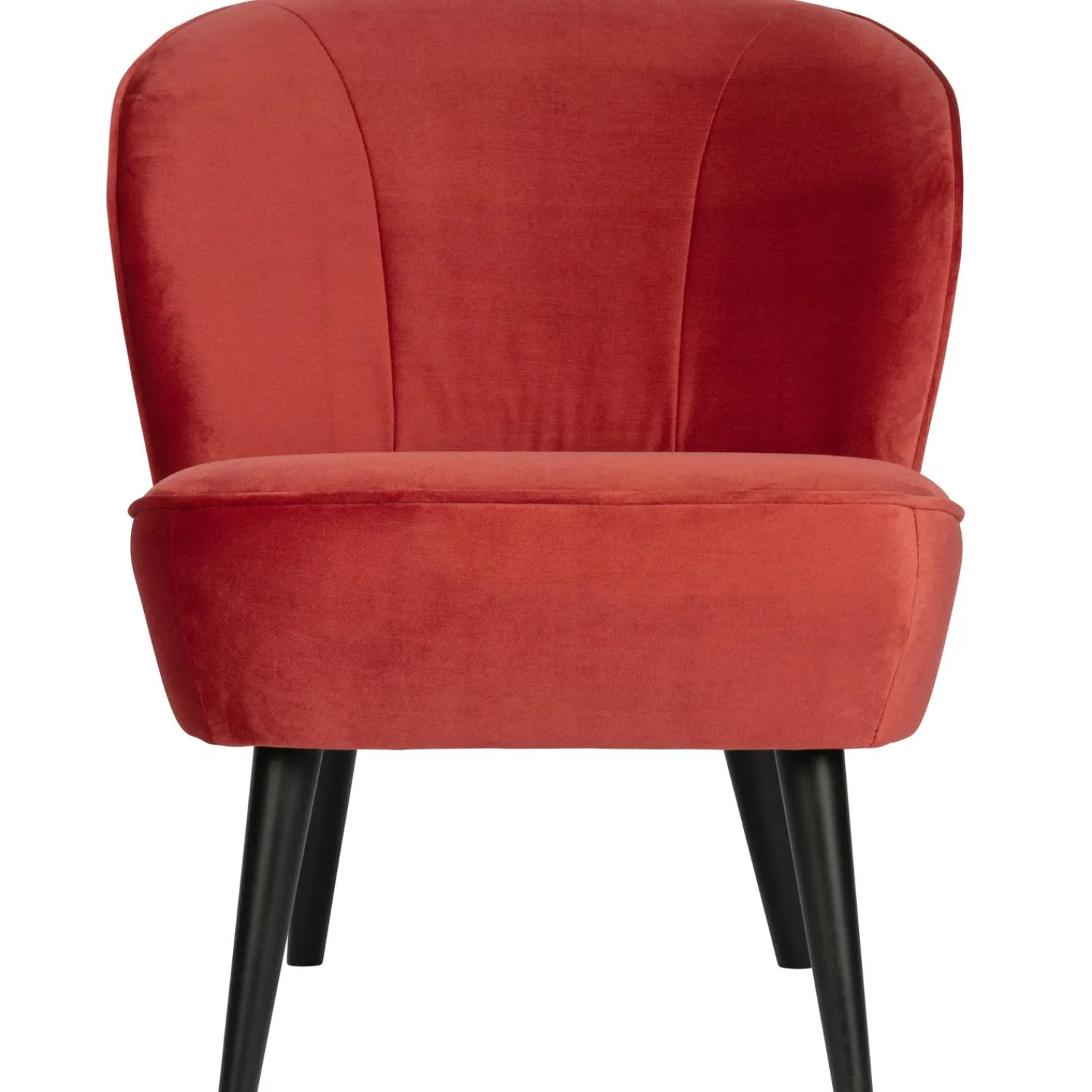 Online WOOOD Sara fauteuil velvet Framboos