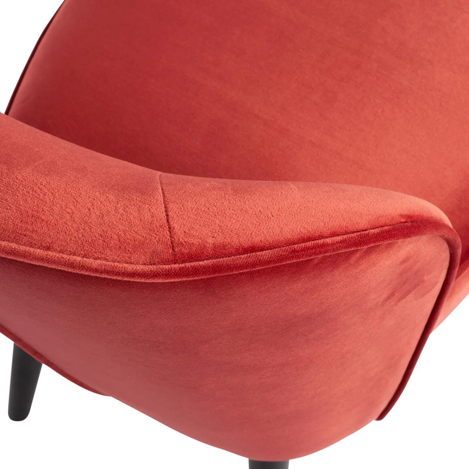Online WOOOD Sara fauteuil velvet Framboos