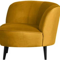 Discount WOOOD Sara lounge fauteuil links velvet Oker