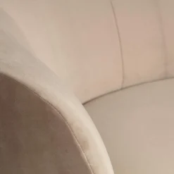 Best WOOOD Sara lounge fauteuil links velvet Khaki