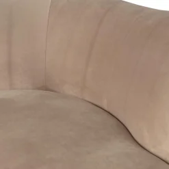 Best WOOOD Sara lounge fauteuil links velvet Khaki