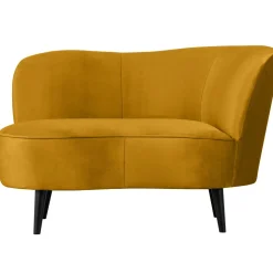 WOOOD Sara lounge fauteuil rechts velvet Oker