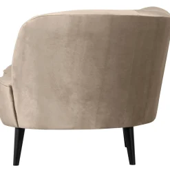 Discount WOOOD Sara lounge fauteuil rechts velvet Khaki