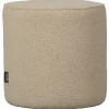 Clearance WOOOD Sara poef hoog teddy zand 46xø46