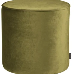 Online WOOOD Sara poef hoog velvet 46xø46 Army