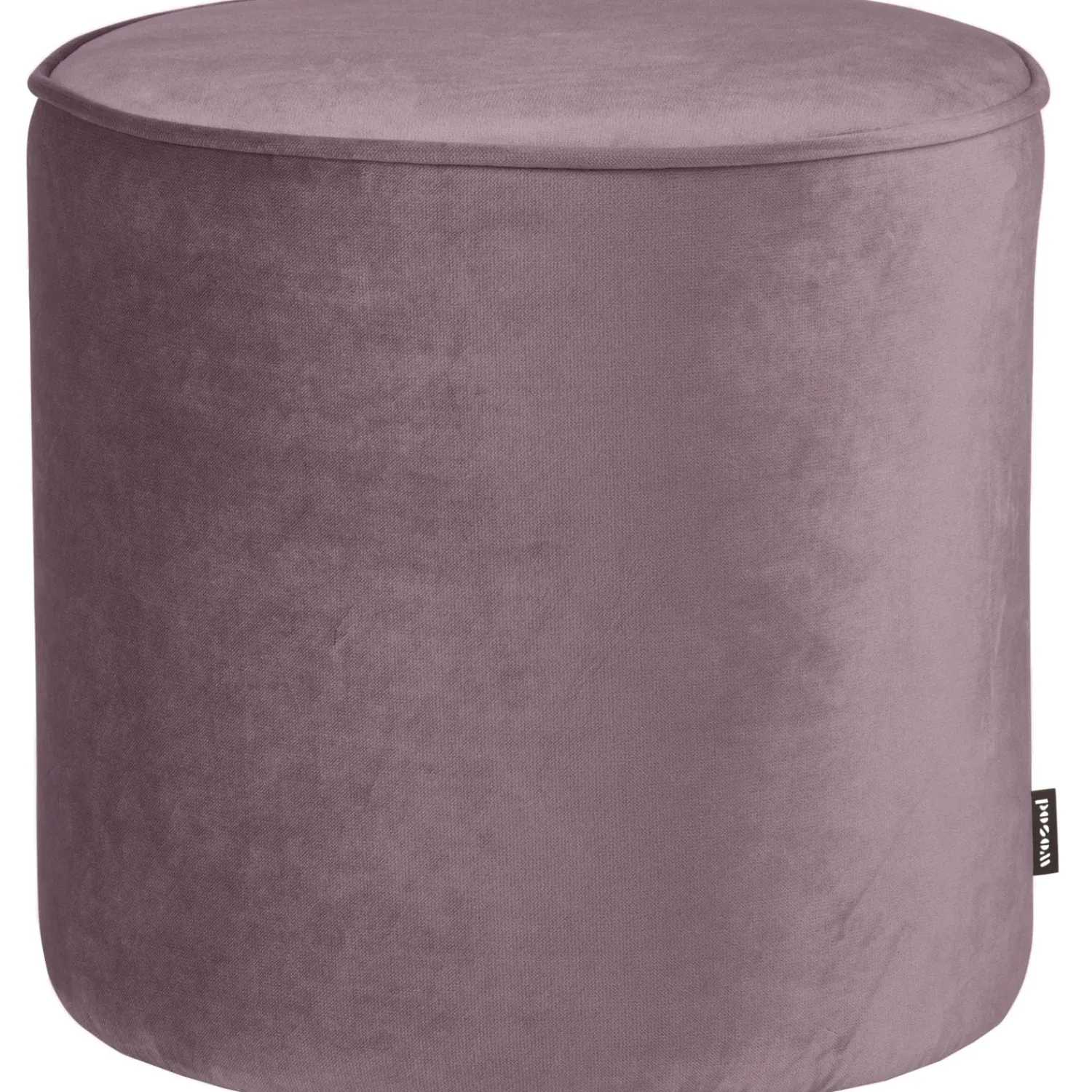WOOOD Sara poef hoog velvet 46xø46 Warm lila