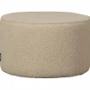 Outlet WOOOD Sara poef laag teddy zand 36xø60