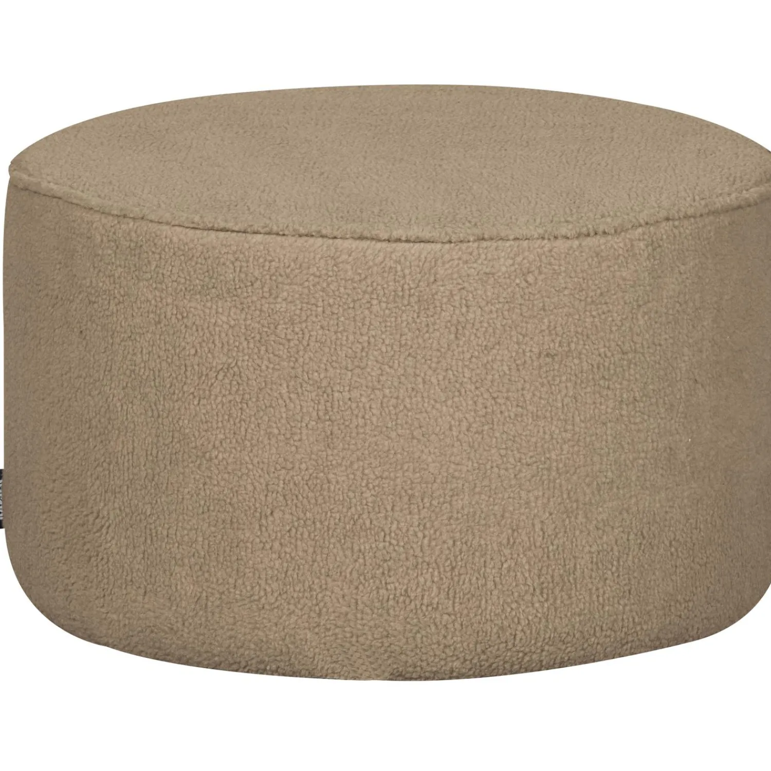 Outlet WOOOD Sara poef laag teddy zand 36xø60